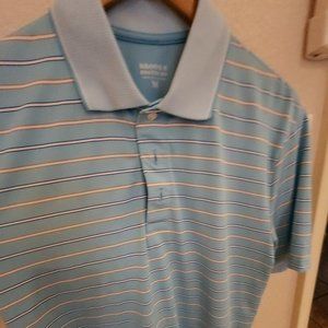 Brooks brothers Polo Medium Aqua Blue Moisture Control